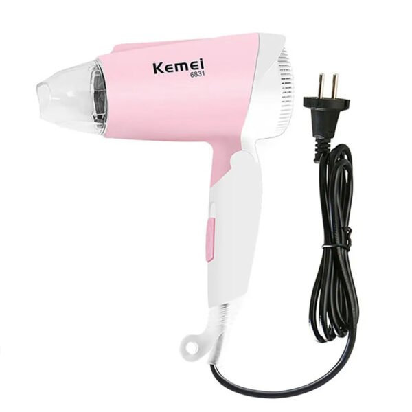 Kemey Km 6831 Cool And Hot Foldable Electric Hair Dryer For Women