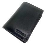 Buffalo Leather Wallet Black B48 – Front View