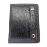 Buffalo Leather Wallet Black B99 – Front Side View