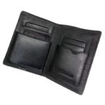 Buffalo Leather Wallet Black B48 – Inside View
