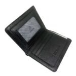 Buffalo Leather Wallet Black B69 – Inside View with Card Holders