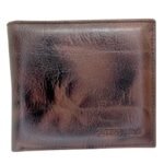 Buffalo Leather Wallet Brown B94 – back View