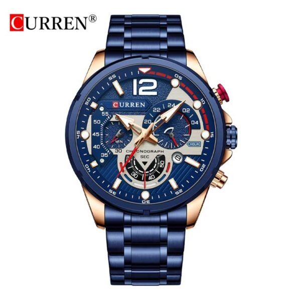 CURREN 8395 Luxury Quartz Stainless Steel Men’s Watch