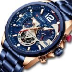 CURREN 8395 luxury quartz men’s watch dial closeup elegant design