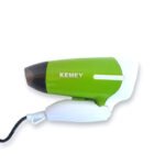 Kemei Hair Dryer Foldable Cool And Hot For Women Green back