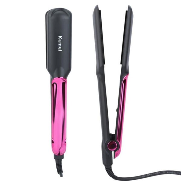 Kemei km-2113 Professional Ceramic coating Hair Straightener for women outside views