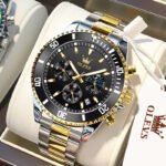 OLEVS 2870 Men’s Stainless Steel Waterproof Analog Watch