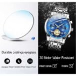 OLEVS 2859 men’s chronograph luxury business watch stainless steel glass