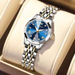 Olevs 9931 Diamond Dial Ladies Analog Fashion Watch