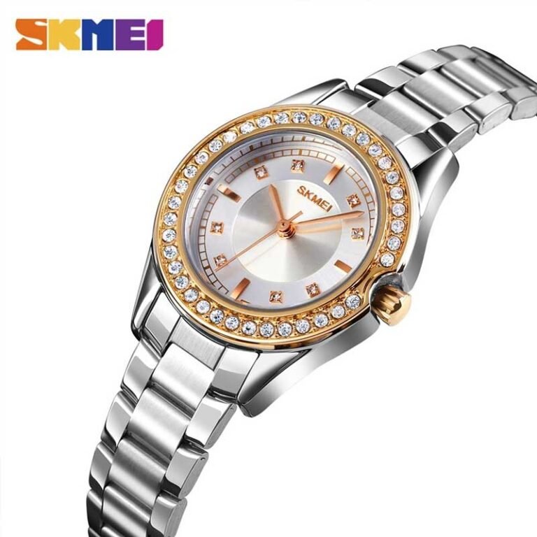 SKMEI 1534 stylish women’s diamond fashion quartz watch closeup