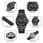 SKMEI 1654 Men’s quartz luminous wrist watch details photo