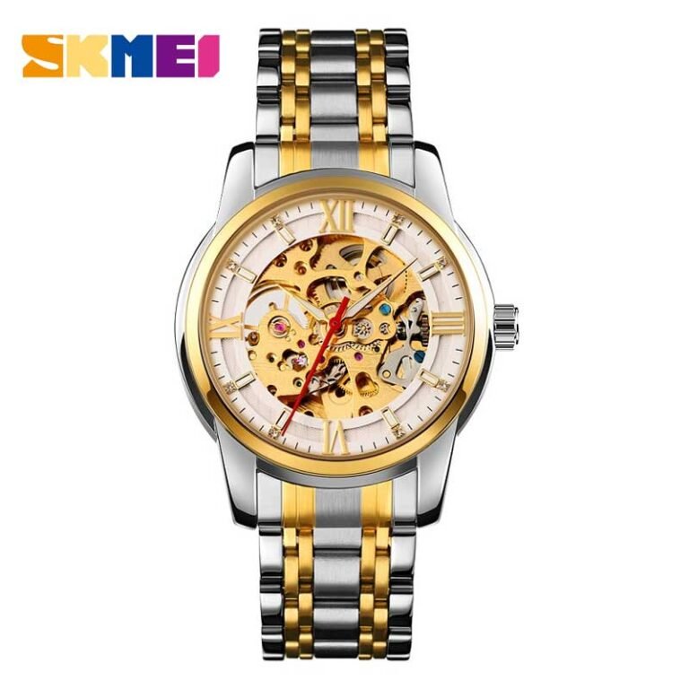 SKMEI 9222 men’s luxury automatic mechanical watch front view in Bangladesh