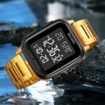 SKMEI 1859 men’s digital gold watch display photo in Bangladesh