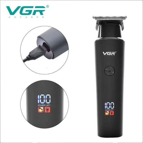 VGR V-937 Rechargeable Hair Trimmer With Metal Blade Front View