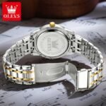 OLEVS 5513 men’s waterproof stainless steel analog casual wrist watch back case design